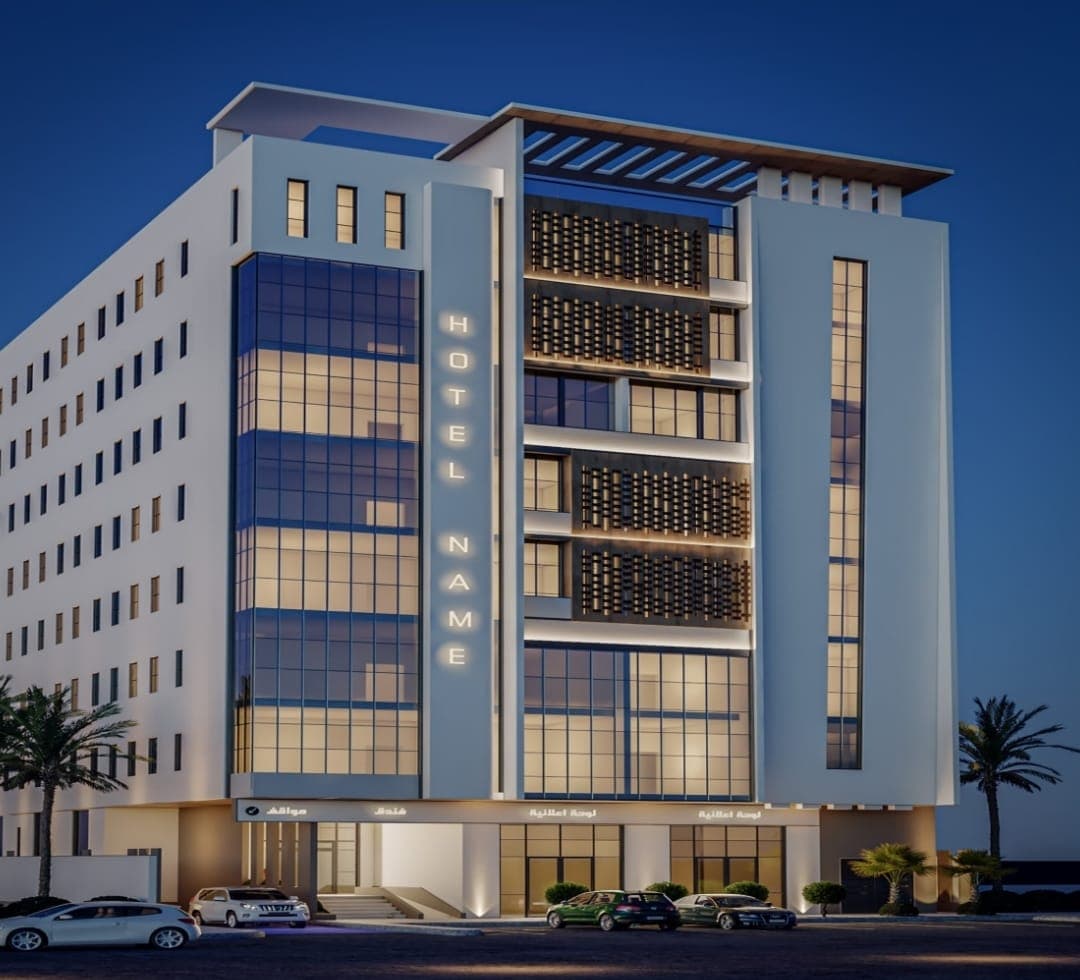 A newly built hotel